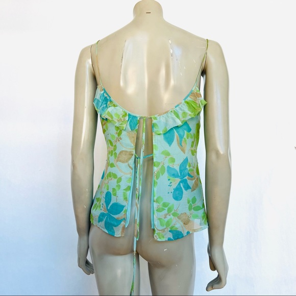 ZARA SILK CHIFFON TOP - Picture 5 of 10